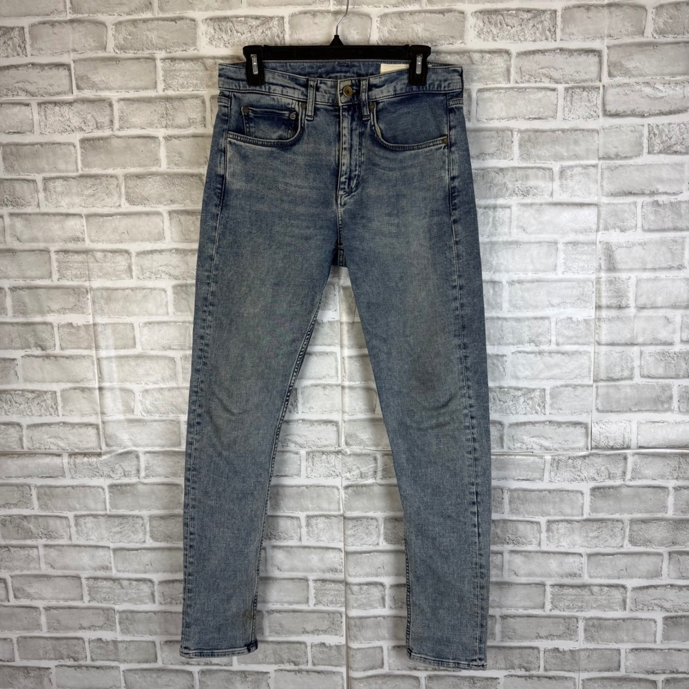 Rag & Bone Fit 1 Skinny Jeans Mens 30 x 32 Medium Wash Blue Denim Pants STAINED